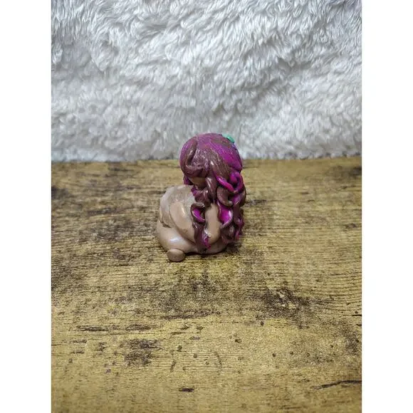 OOAK Crystal Goddess Polymer Clay Figurine Signed Ellie Healing Spiritual - Picture 2 of 5